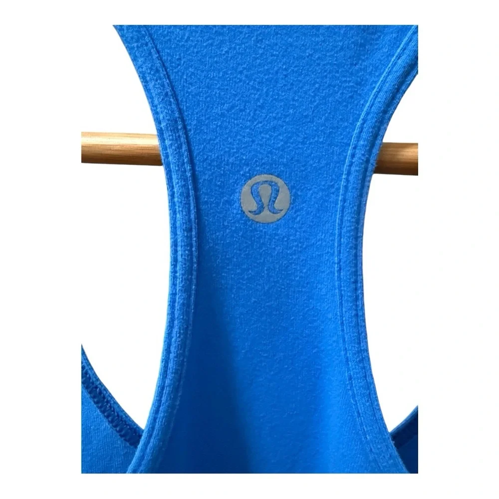 Women’s Lululemon High Fitness Stretchy Racerback Tank Top! Blue! Large! - Picture 4 of 5